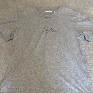 Helmut Lang Gray Short Sleeve Tee